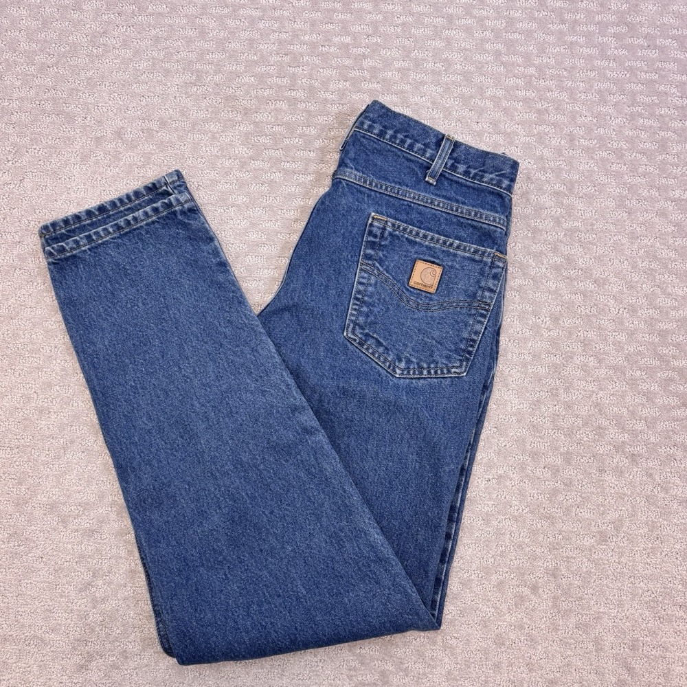 Carhartt Mens Denim Jeans Relaxed Fit Medium Wash Mens Size 34x34 B17 DST
